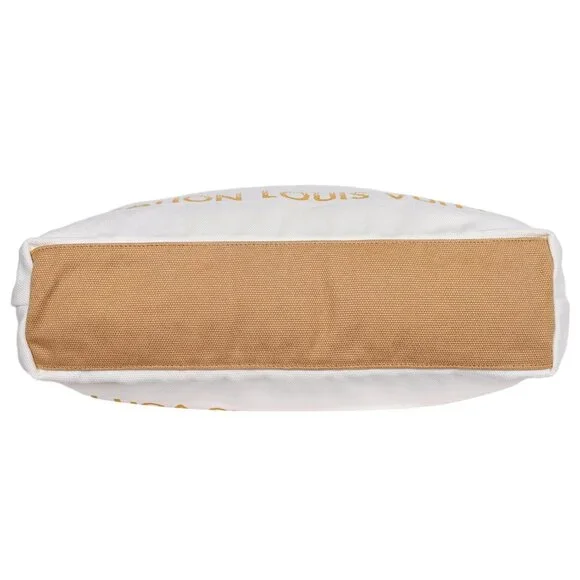 Authentic Fondation Louis Vuitton Tote w/Inner Pocket, Cream/Camel - NWT - Picture 7 of 7